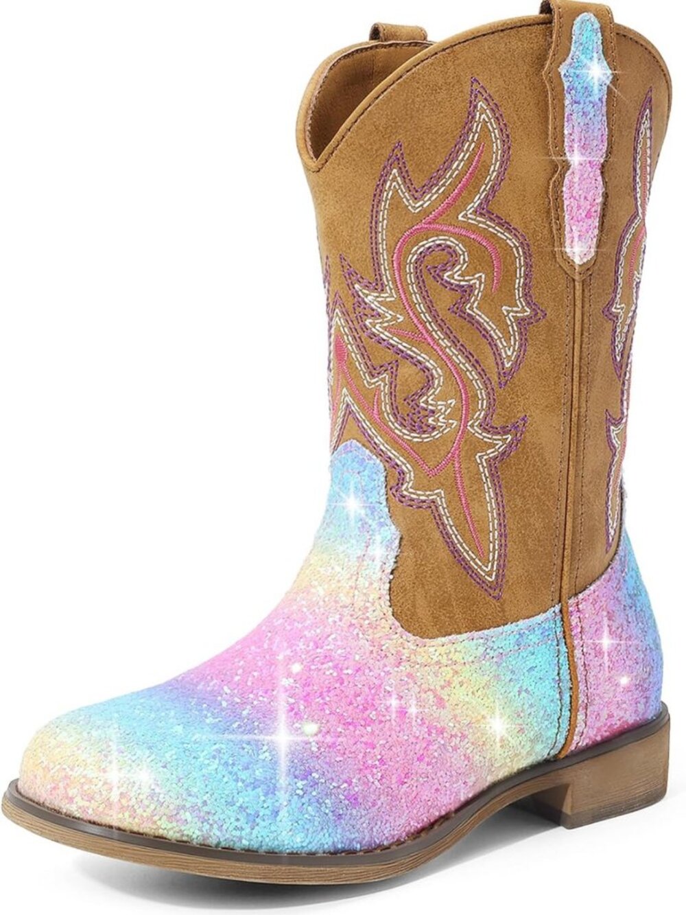 Stylish Girls Cowboy Cowgirl Boots - Western Fashion Footwear for Kids